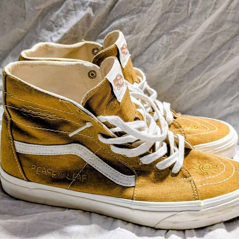 Vans High Top Old Skool Mustard Yellow Sneakers